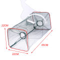 Foldable Fishing Net Dip Net Fish Cage Nylon Steel Wire Fishing Trap Cage MENGYU. 