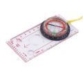 New Sale Baseplate Ruler Compass Map Scale Magnifier With Strap Camping Hiking OCOMP7198. 