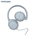 DIGICOM Wired Foldable Over-Ear Headphones Dg-W7 | Braided Cord | Inbuilt Microphone | 3.5MM Jack | Adjustable Headband. 
