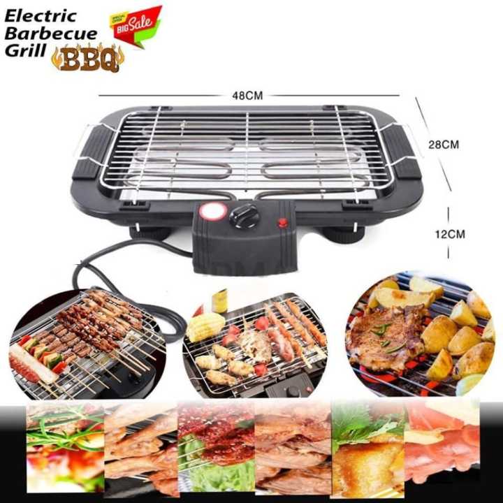 Electric Barbeque Grill Toaster Multi function 2000W Heating Smokeless ...