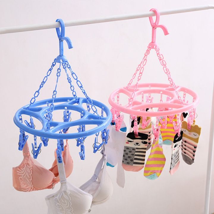 Portable Plastic Foldable Hanging Clothes/Diaper Dryer Rack