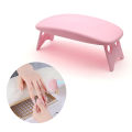 Folding Nail Hand Manicure Rest Arm Stand Pillow Cushion Holder Table Desk Armrest Sponge Support Mat Polish Tool Practice Salon Gener. 