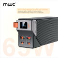 MWC PowerPulse MP30K I 65W Ultra-Fast Charging I 30000mAh Li-Polymer Battery I Eight-Fold Multi Layer Security I Digital Display I Mini Size I Supported for Laptop, Mobile phone, MacBook & All other Devices  I. 