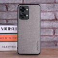 HOT Textile Leather Case for Oneplus Nord 2T 5G soft TPU with back hard PC material camera protection design cover. 