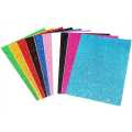 10 pcs A4 Glitter Foam Sheet Sparkles Red Color, for Art & Craft, Decoration, Gift Wrapping, Scrapbooking, Craft Project, Etc. 