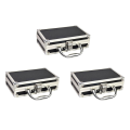FORIDE 3X Aluminum Alloy Toolbox Accessories Storage Box Practical Aluminum Suitcase Portable Handle Small Toolbox Storage Box. 