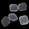 5PCS Mini Plastic Storage Box Transparent Jewelry Storage Box Container Portable Earring Ring Earplugs Packaging Storage Case. 