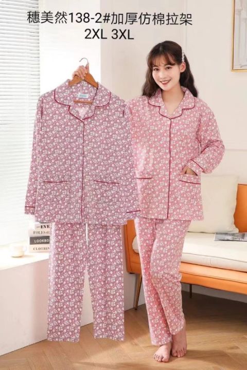 Pajamas%20Women%20Cotton%20Long-Sleeved%20Home%20Clothes%20-%20Fashion%20%7C%20Pajamas%20For%20Women%20%7C%20Women'S%20Wear%20%7C%20Night%20Dress%20%7C%20-%20Image%202