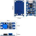 3-In-1 Kit DC-DC Step-Up Converter Module MT3608-3X Adjustable Upward Converter Voltage Regulator 2V-24V to 5V-28V. 