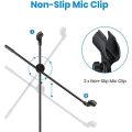 Portable K13 Microphone Long Stand | Heavy Duty Tripod Stand with Holder for Wireless Mic. 