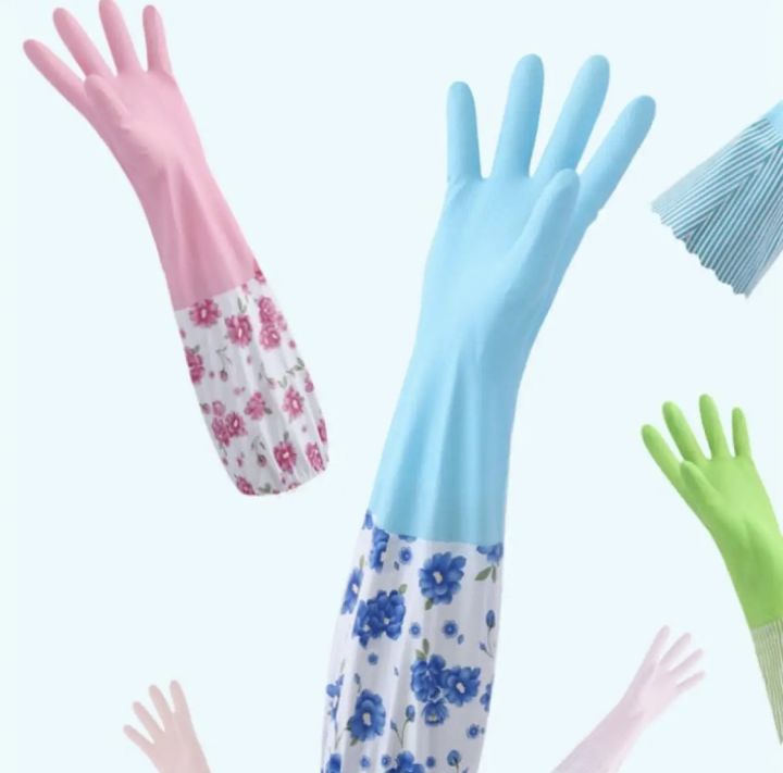 1%20Pair%20Fur%20Inside%20Kitchen%20Dish%20Washing%20And%20Cleaning%20Gloves%20With%20Sleeve%20-Yagya%20Premiums%20-%20Image%202