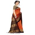 SBM Floral Printed Kalamkari Aet Silk Saree. 