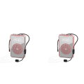 (COKP) 2X Portable Voice Amplifier for Teachers with Microphone Headset,Rechargeable Speaker for Training,Tour Guide,Classroom. 