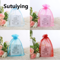 Sutuiying transparent bag 10/50pcs tulle packaging transparent Organza Drawstring Bag Jewelry Mesh Gift Pouches Container Drawstring Bags Gauze Bag 50%. 