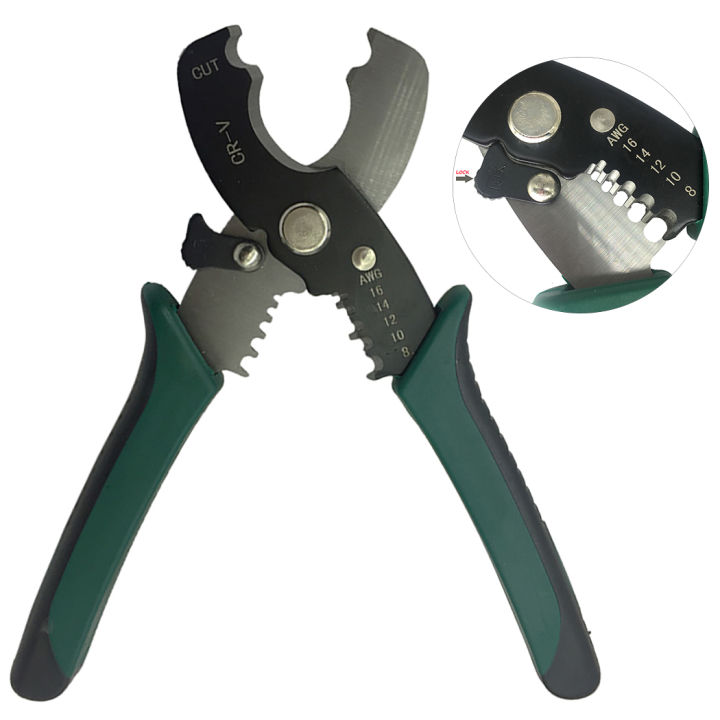 Multi%20Tool%208%20Wire%20Stripper%20Cable%20Cutting%20Scissor%20Stripping%20Pliers%20Cutter%201.6-4.0mm%20Hand%20Tools%20Ferramentas%20Herramientas%20Green%20-%20Image%204