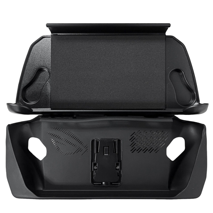 1Set Replacement Accessories for Ally Host with Stand Full Cover TPU Protective Case Removable Face Cover Drop Protection Case ,Black