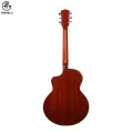 Manaslu MG5 Semi - Acoustic Guitar With Package | Semi Acoustic Guitar For Beginners | Glossy Body Acoustic Guitar. 