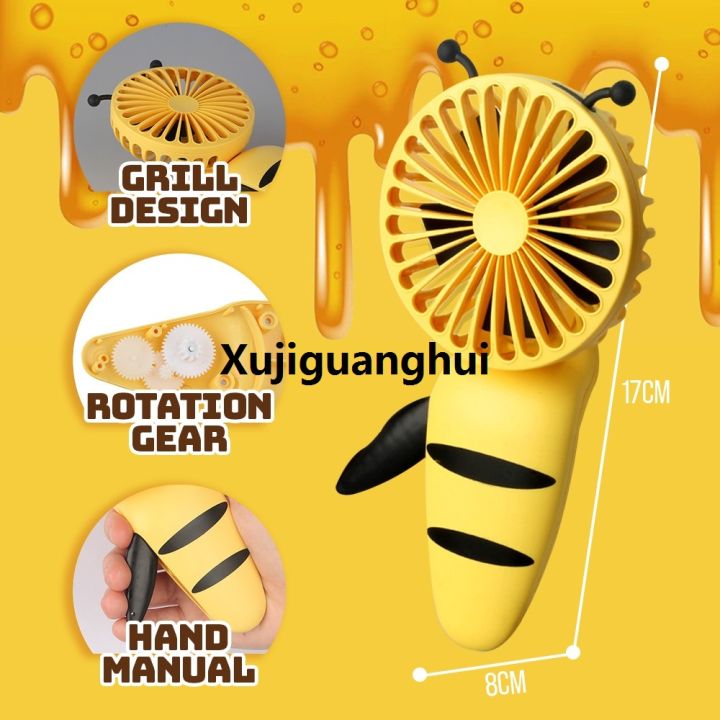 Xujiguanghui%20Kipas%20Angin%20Mini%20Cute%20Portable%20Hand%20Fan%20Cooling%20Wind%20Easy%20Carry%20Kanak%20Pelajar%20Children%20Student%20-%20Image%202
