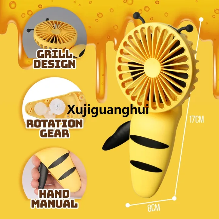 Xujiguanghui%20Kipas%20Angin%20Mini%20Cute%20Portable%20Hand%20Fan%20Cooling%20Wind%20Easy%20Carry%20Kanak%20Pelajar%20Children%20Student%20-%20Image%202