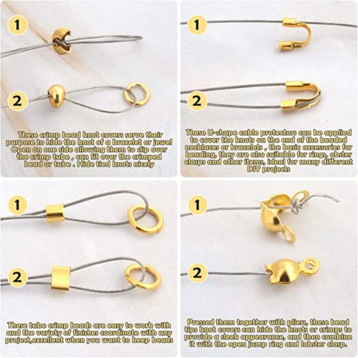 1200Pcs%20Jewelry%20Making%20Jump%20Rings%20Tweezer%20Crimping%20Pliers%20Crimp%20Beads%20Kit%20Crimp%20Covers%20Wire%20Guardians%20Crimp%20Tubes%20-%20Image%204
