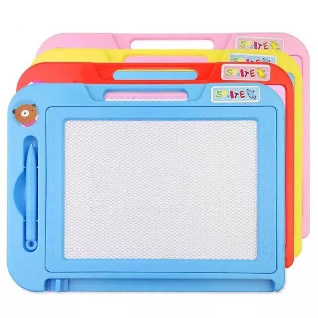 Kid’s Learning Board | Portable Magnetic Drawing Board - Colorful Erasable Doodle Board for Writing & Learning - Multi-Color Educational Toy