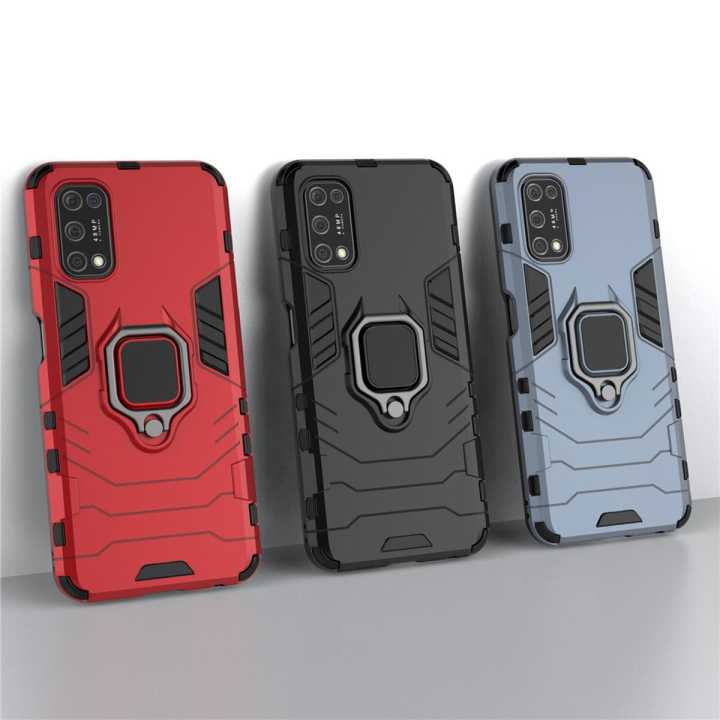 EASSGU Handyhülle Mit Kickstand Für Realme 8 5G / Narzo 30 5G – Stoßfest & Stylisch In Silber