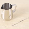 Milk Frothing Pitcher 350Ml (12Oz)Steaming Pitchers Stainless Steel Milk Coffee Cappuccino Latte Art Barista Steam Pitchers Milk Jug Cup with Decorating Pen. 