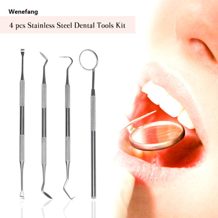 Wenefang%204pcs/Set%20Tartar%20Scraper%20Scaler%20Plaque%20Remover%20Teeth%20Cleaning%20Tool%20Fashion%20Dentist%20Dental%20Hygiene%20Kit%20Dental%20Calculus%20Remover%20Oral%20Care%20-%20Image%203