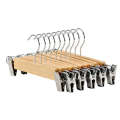 Yunxi Clothing Store Solid Wood Natural Color Men Women Children Pants Wooden Household Rack Skirt Clip. 