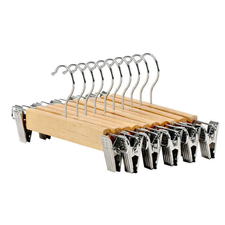 Yunxi%20Clothing%20Store%20Solid%20Wood%20Natural%20Color%20Men%20Women%20Children%20Pants%20Wooden%20Household%20Rack%20Skirt%20Clip%20-%20Image%205