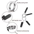 NAMUNY 8Pcs 95mm Black Bearing Pulley Wheel Cable & 6 Pack 1 Inch (25 mm) Barbell Clip Clamps-Dumbbell Spring Collars. 