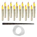 Likovie Romantic Atmosphere Candle 12 Pcs Halloween Floating Candles with Remote Control Flameless Taper Fake Candle for Party Decor Buyer's. 