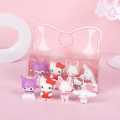 MASALA COTTAGE -4 Pc Sanrio Cartoon Melody Kuromi Eraser Cute Writing Drawing Pencil Erasers Stationery For Kids Gifts School Supplies. 