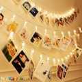 Plastic Photo Clip Led String Lights For Home Decor. 