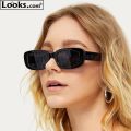 New Fashion Trendy Vintage Brand Designer Retro  Rectangular Premium  Sunglasses. 