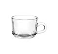 Transparent Crystal Clear Glass Tea Cup Set 180ML - Set Of 6. 