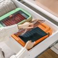 Large Capacity Document Storage Bag Organizer 3-Layer Green. 