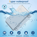 Waterproof Outdoor Project ABS Junction Box IP67 Weatherproof Light Grey Stainless Steel+ABS with Hinged Cover, Mounting Plate. 