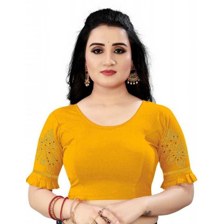 Back Work Cotton Blouse For Women
