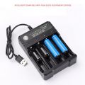 18650 Lithium Battery Charger 4 Slot 3.7V Smart USB Charging Stand 14500 Bright Flashlight Charger. 