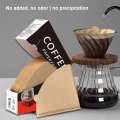 filter paper V-Shaped 60 Stand Single Use Pour Over Cone Filters Natural 40pcs For Barista Coffee Brewing. 