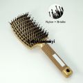 Difutagui Detangling Hair Brush Bristle Nylon Hair Brush Wet Curly Hair Hot Selling Affordable Brush Massage Anti Static Hair Brush Salon Hairdressing Tools. 