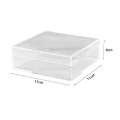Durable Multi Size Storage Box High Transparency Acrylic Food Gift Packaging with Cover Plastic Container Home. 