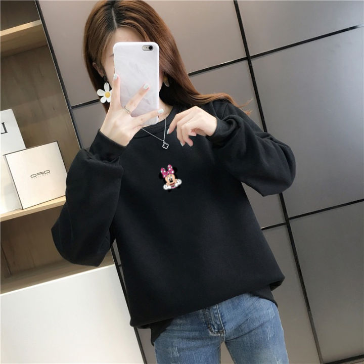 Tailor%20Stitch%20Winter%20Warm%20Inner%20Fleece%20Minni%20Mouse%20Sweatshirt%20For%20Women%20-%20Image%202