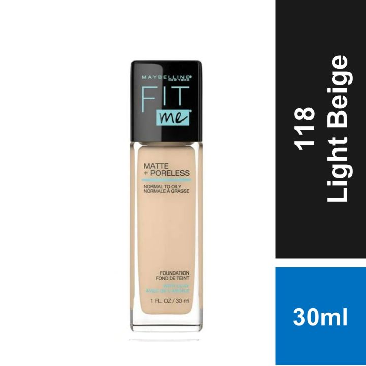 Maybelline%20New%20York%20Liquid%20Foundation,%20%20Fit%20Me%20Matte%20+%20Poreless,%20118%20Light%20Beige,%2030%20ml%20By%20Genuine%20Collection%20-%20Image%202