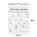 Decoration 2024 Wall Calendar Multi-function Home Decor Household Calendars Notebook Yearly Daily Schedule Home Office. 