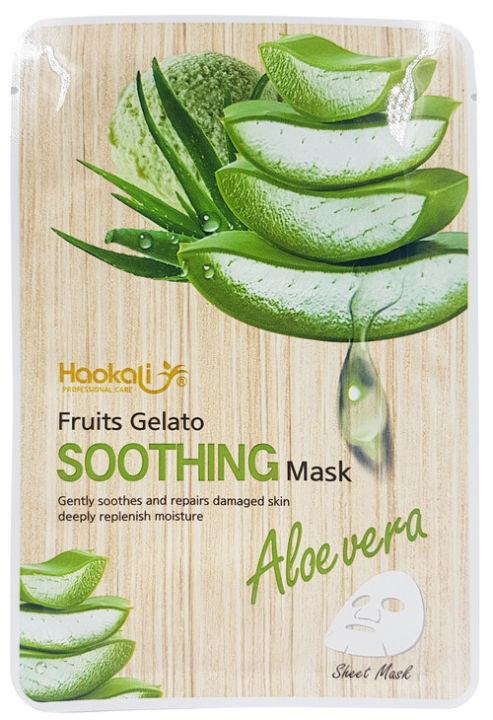 Haokali Fruits Gelato Soothing Mask Aloevera 10pcs