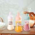 Plastic Squeeze Bottles with Tip Cap for Sauce Ketchup. 
