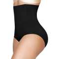 Women's High Waist Panties Tummy Control Underwear No Muffin Top Ladies Compression Panties - Black. 