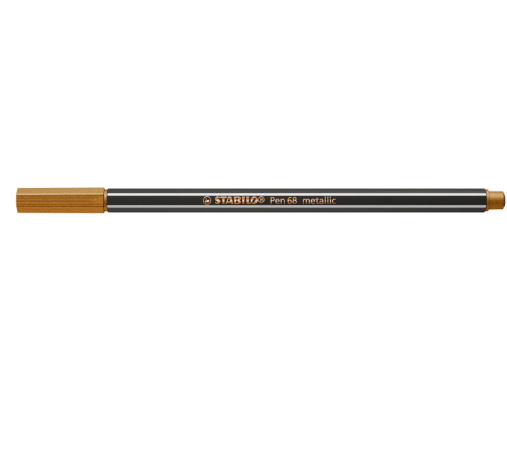 STABILO Pen 68 Metallic - Pennarello Metallizzato Punta Media 1,4 Mm, Colore Rame